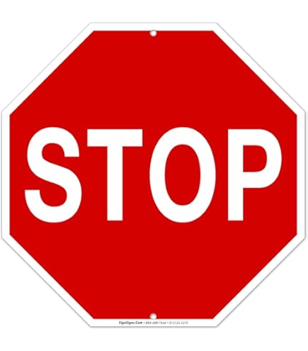カクタスゾーン　ロードサイン Amazon.com : Stop Sign, Street Road Reflective Signs, 18